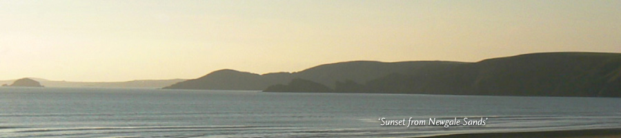 'Sunset from Newgale Sands'